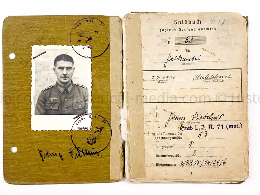 SOLDBUCH - 29. INFANTERIE-DIVISION FALKE - (sIG Sf.) - STALINGRAD