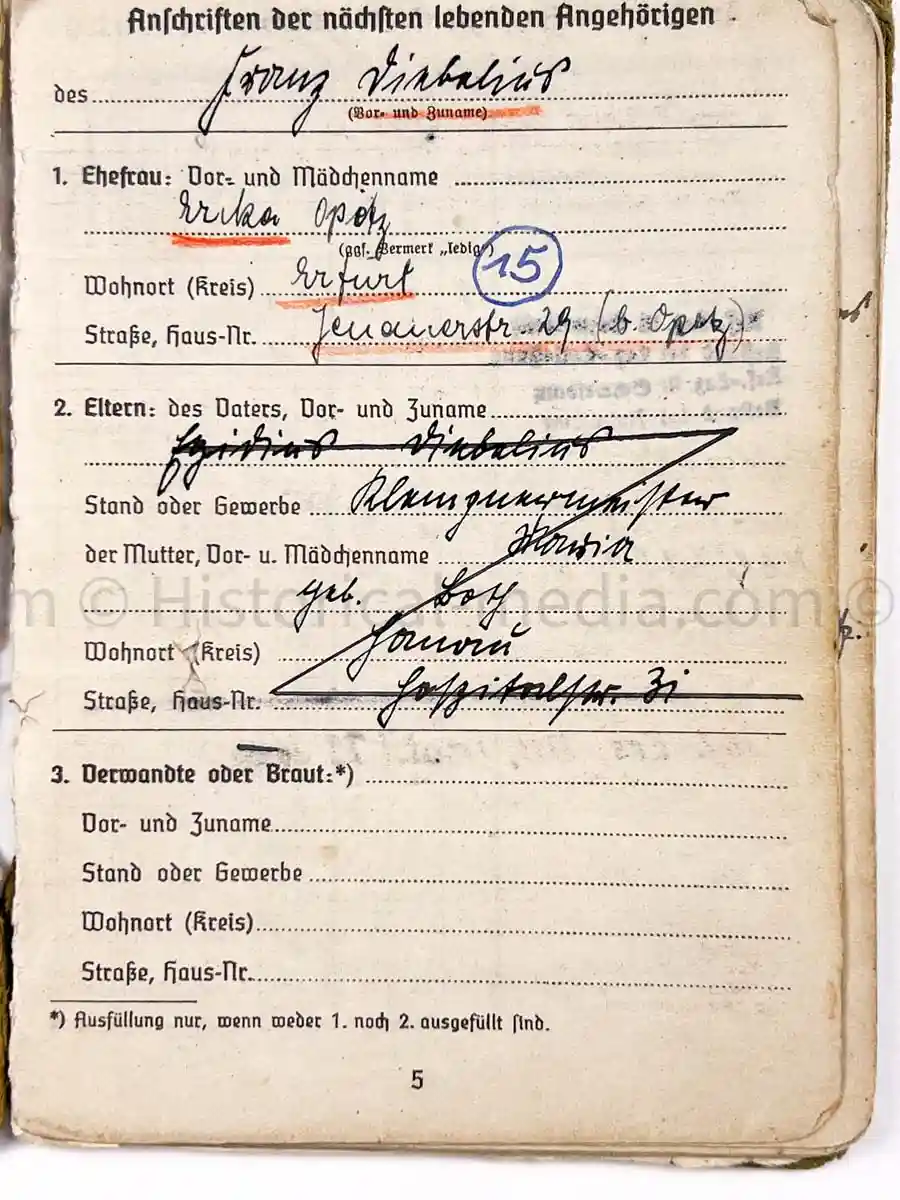 SOLDBUCH - 29. INFANTERIE-DIVISION FALKE - (sIG Sf.) - STALINGRAD