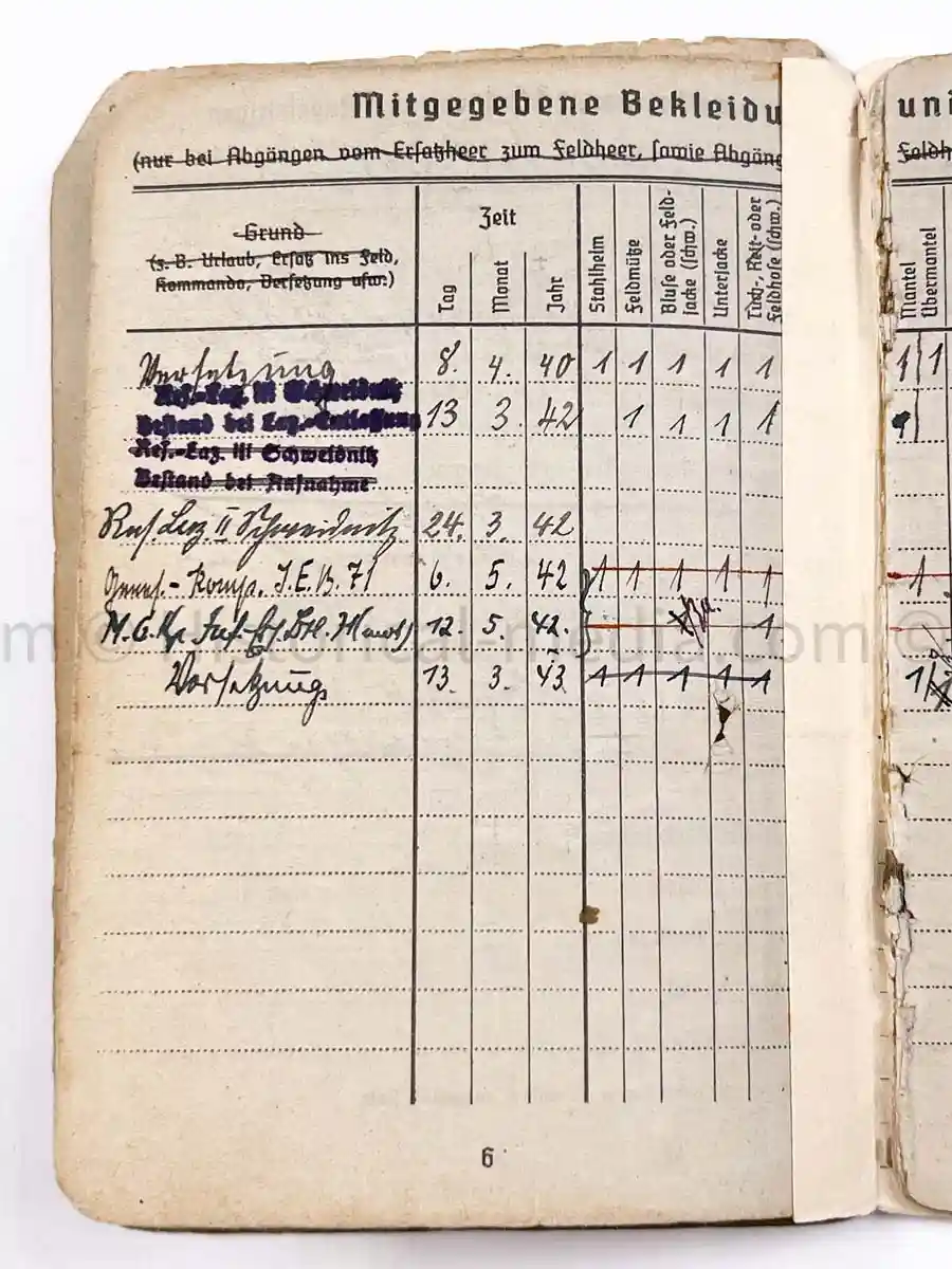 SOLDBUCH - 29. INFANTERIE-DIVISION FALKE - (sIG Sf.) - STALINGRAD