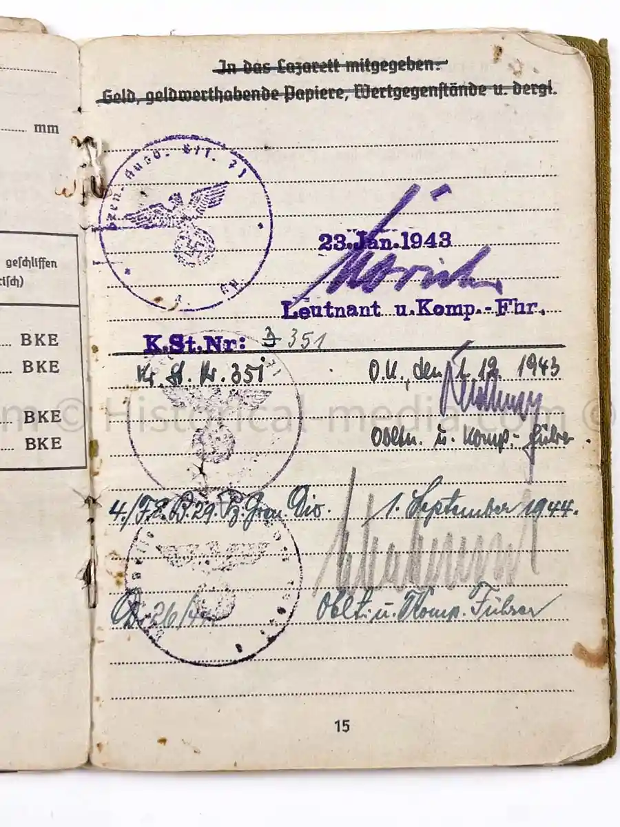 SOLDBUCH - 29. INFANTERIE-DIVISION FALKE - (sIG Sf.) - STALINGRAD