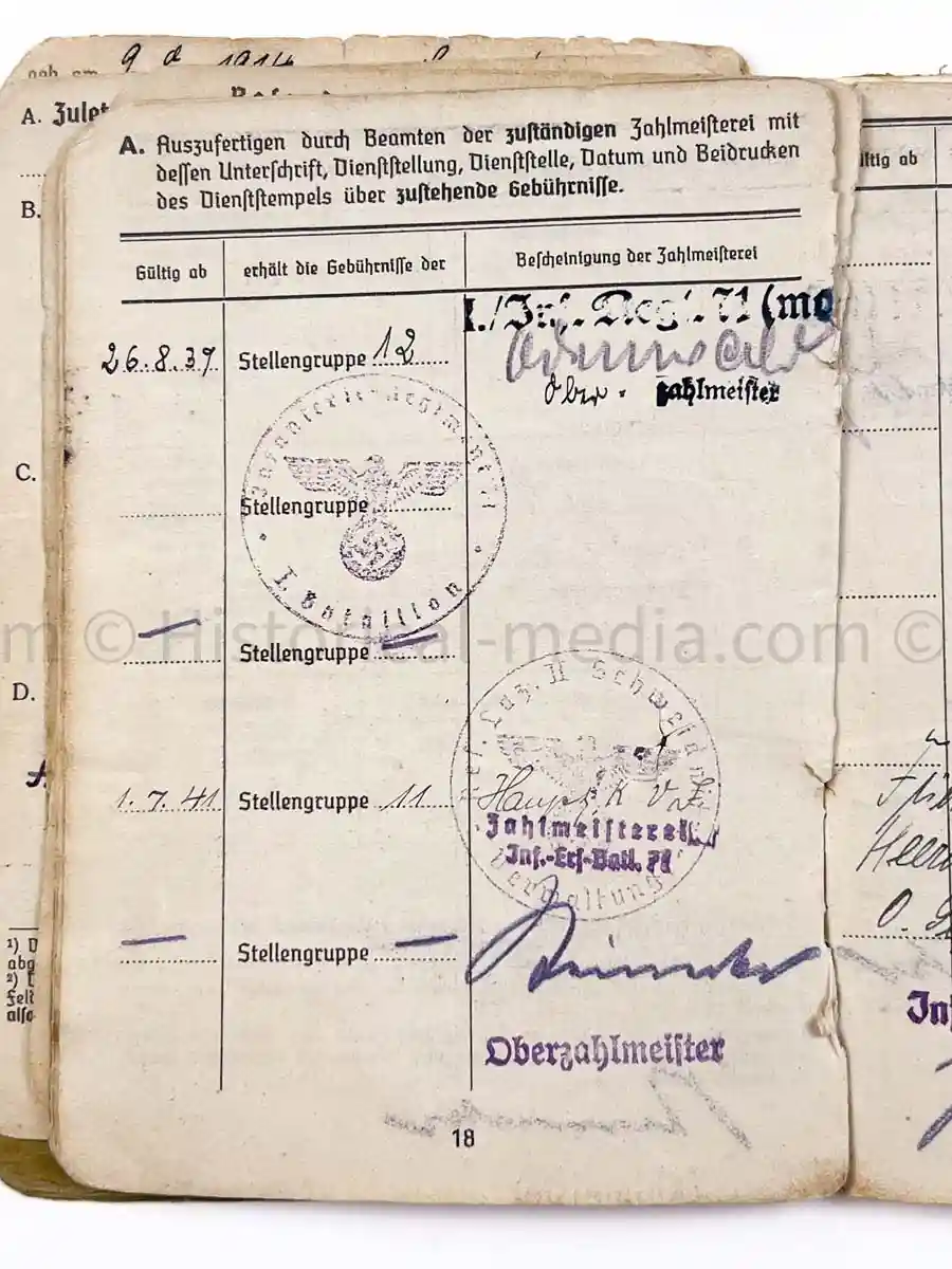 SOLDBUCH - 29. INFANTERIE-DIVISION FALKE - (sIG Sf.) - STALINGRAD
