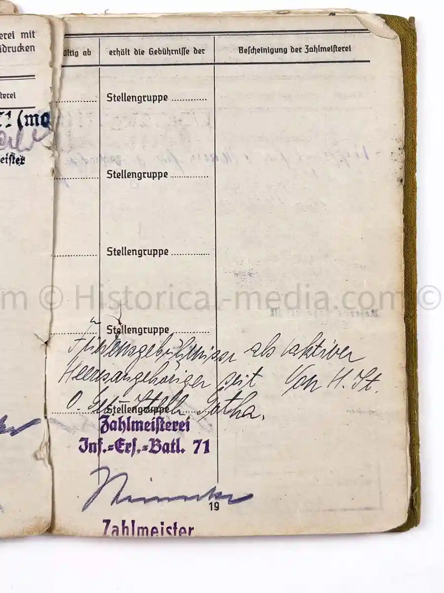 SOLDBUCH - 29. INFANTERIE-DIVISION FALKE - (sIG Sf.) - STALINGRAD