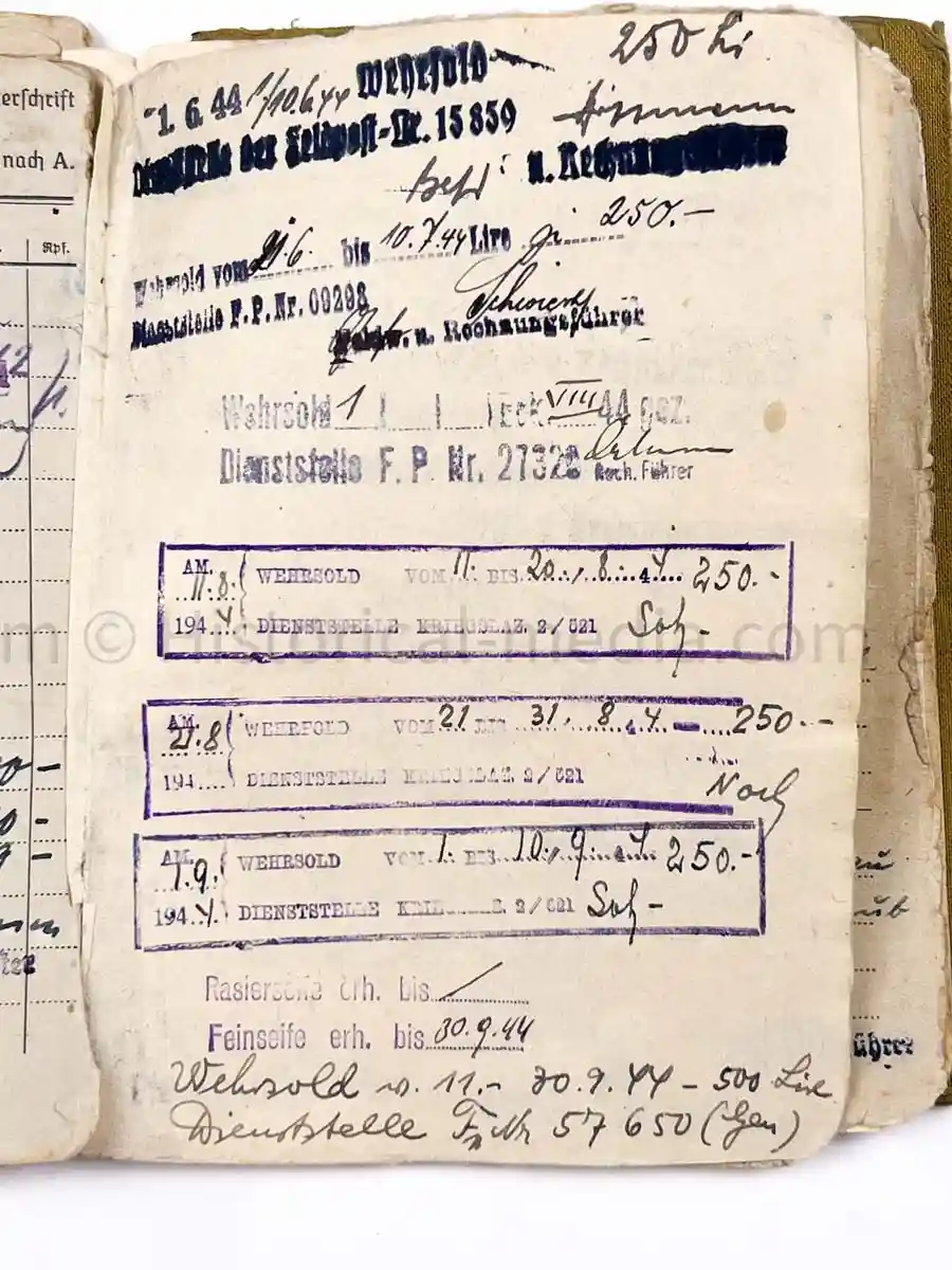SOLDBUCH - 29. INFANTERIE-DIVISION FALKE - (sIG Sf.) - STALINGRAD