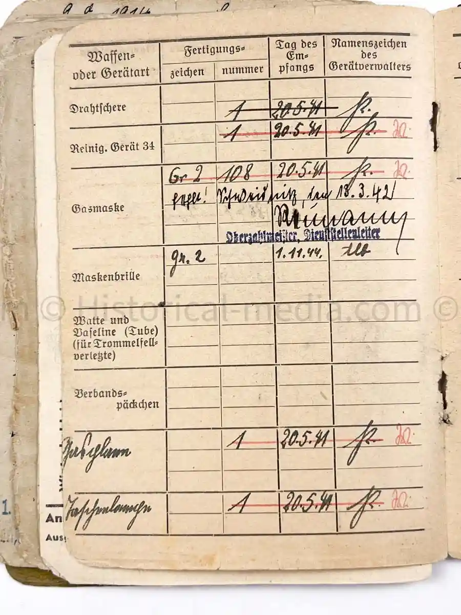 SOLDBUCH - 29. INFANTERIE-DIVISION FALKE - (sIG Sf.) - STALINGRAD