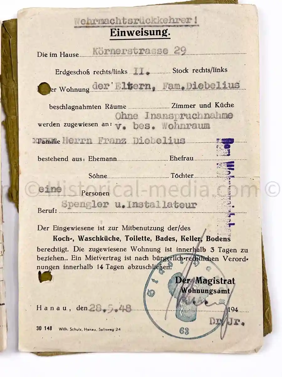 SOLDBUCH - 29. INFANTERIE-DIVISION FALKE - (sIG Sf.) - STALINGRAD