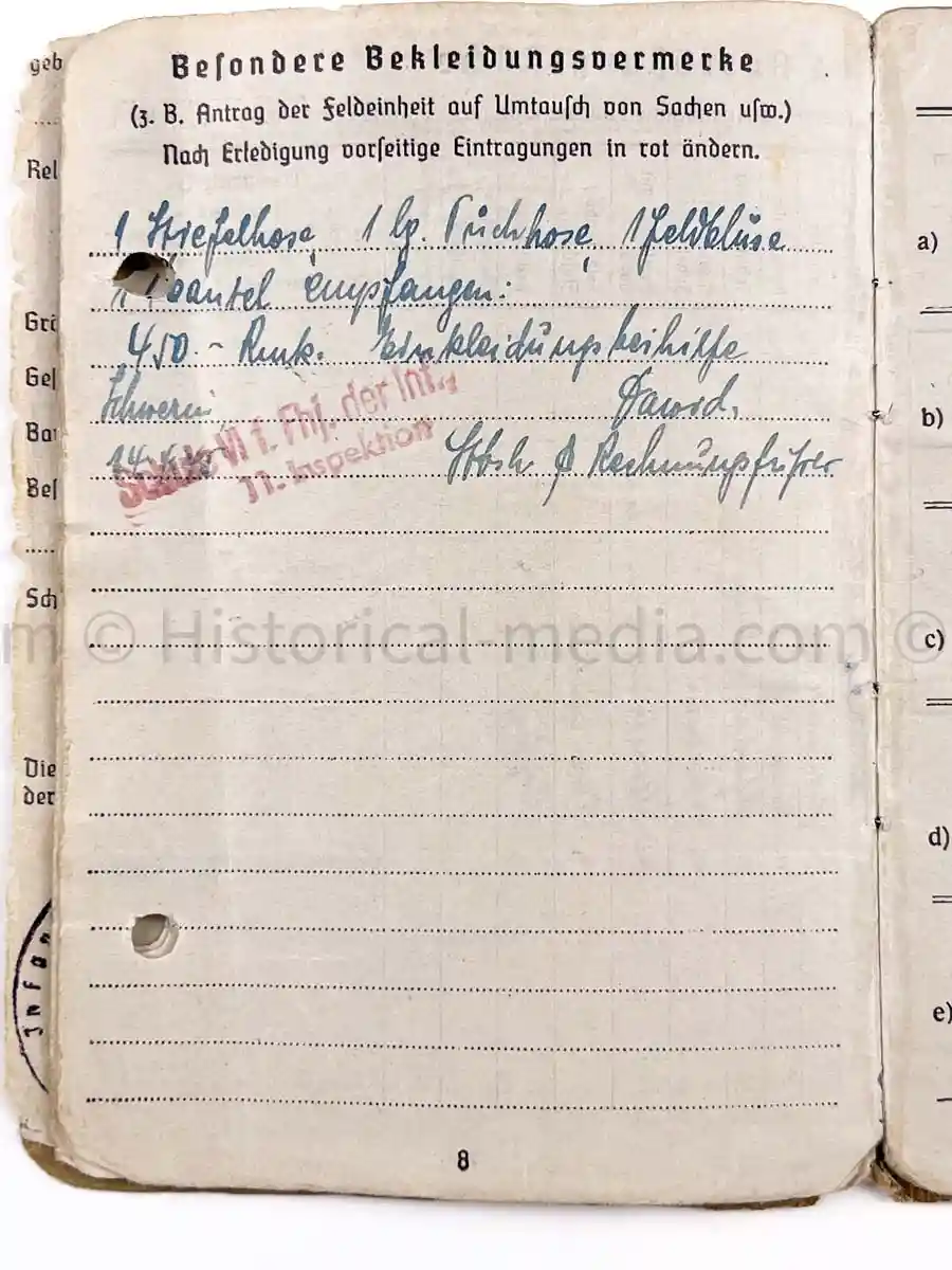 SOLDBUCH - 29. INFANTERIE-DIVISION FALKE - PANZER VERNICHTUNGS BRIGADE MECKLENBÜRG