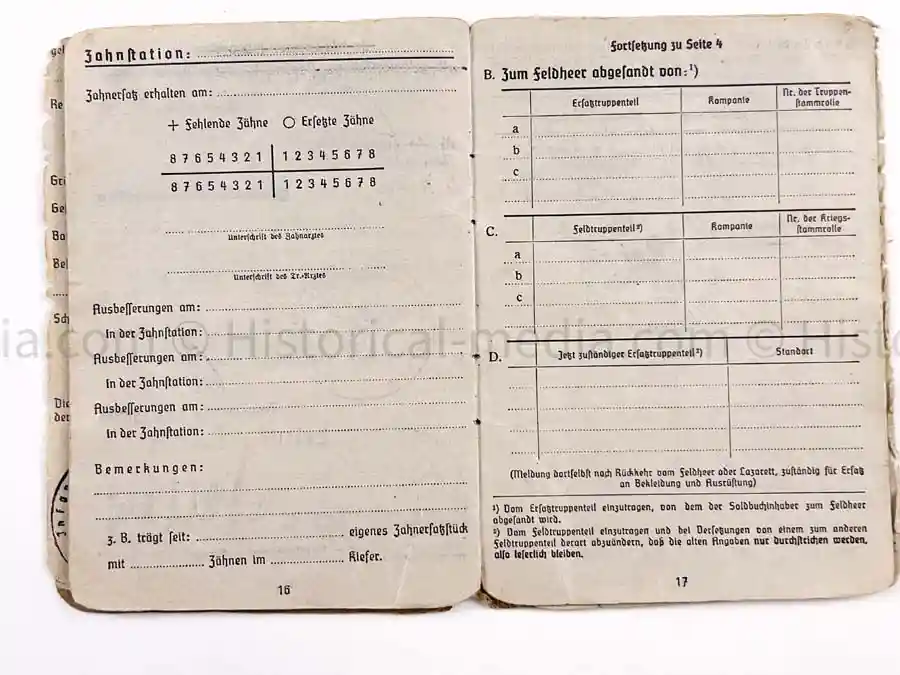 SOLDBUCH - 29. INFANTERIE-DIVISION FALKE - PANZER VERNICHTUNGS BRIGADE MECKLENBÜRG
