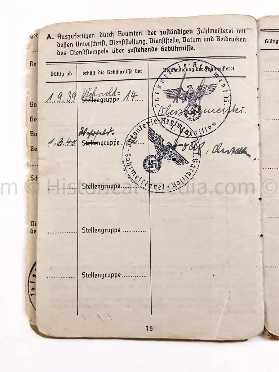 SOLDBUCH - 29. INFANTERIE-DIVISION FALKE - PANZER VERNICHTUNGS BRIGADE MECKLENBÜRG