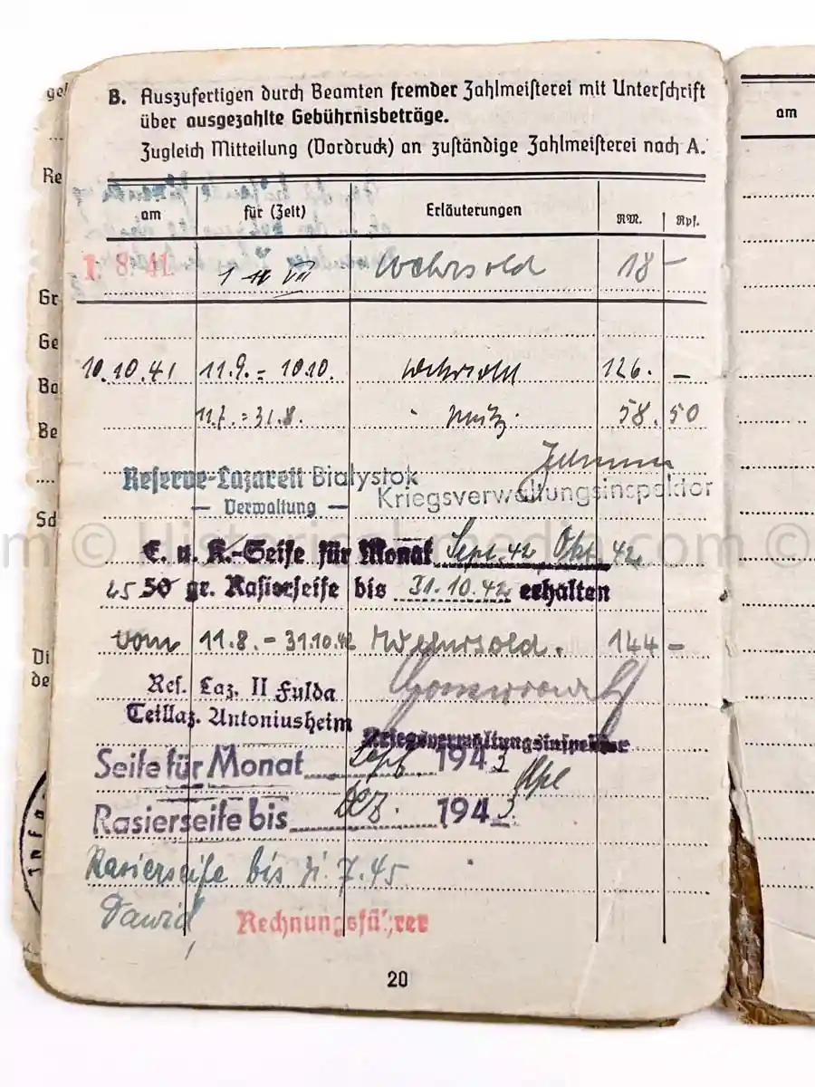 SOLDBUCH - 29. INFANTERIE-DIVISION FALKE - PANZER VERNICHTUNGS BRIGADE MECKLENBÜRG