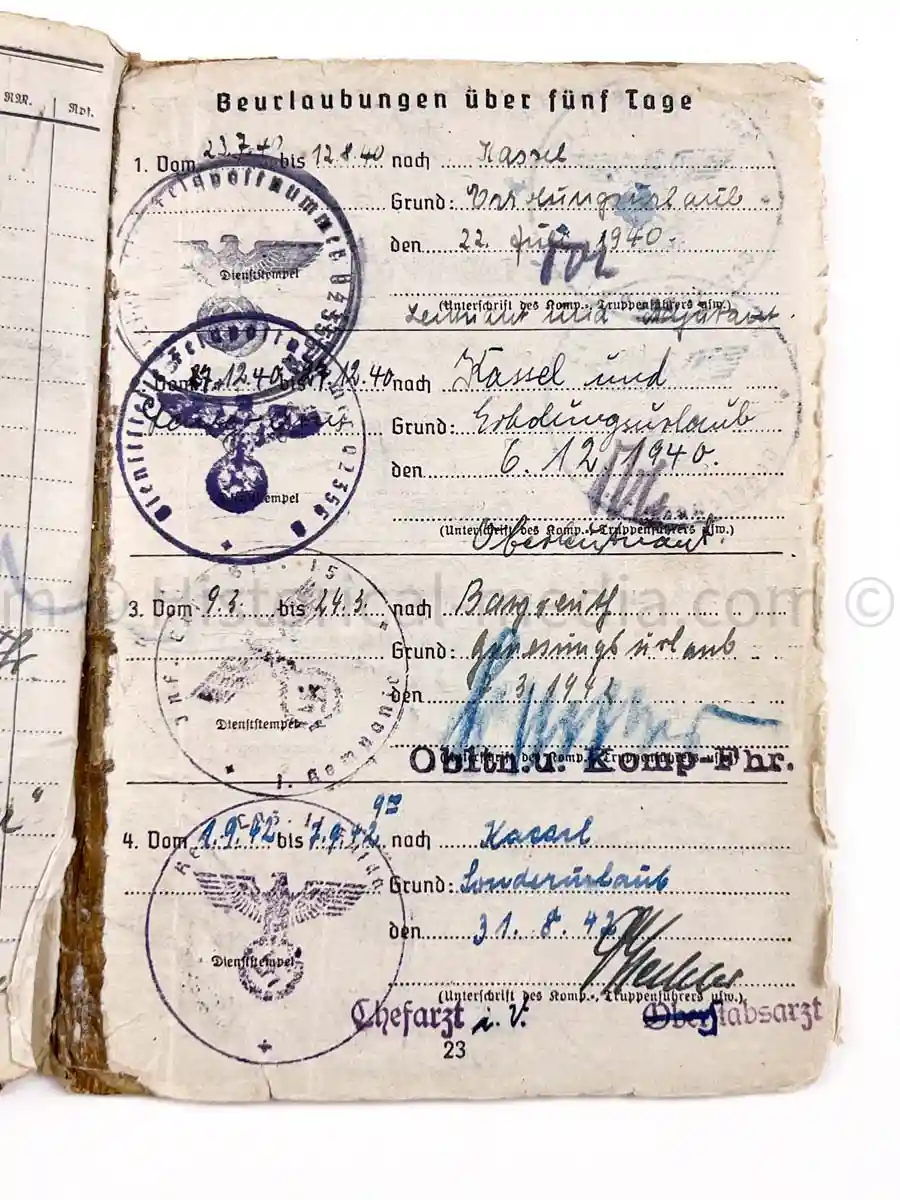 SOLDBUCH - 29. INFANTERIE-DIVISION FALKE - PANZER VERNICHTUNGS BRIGADE MECKLENBÜRG