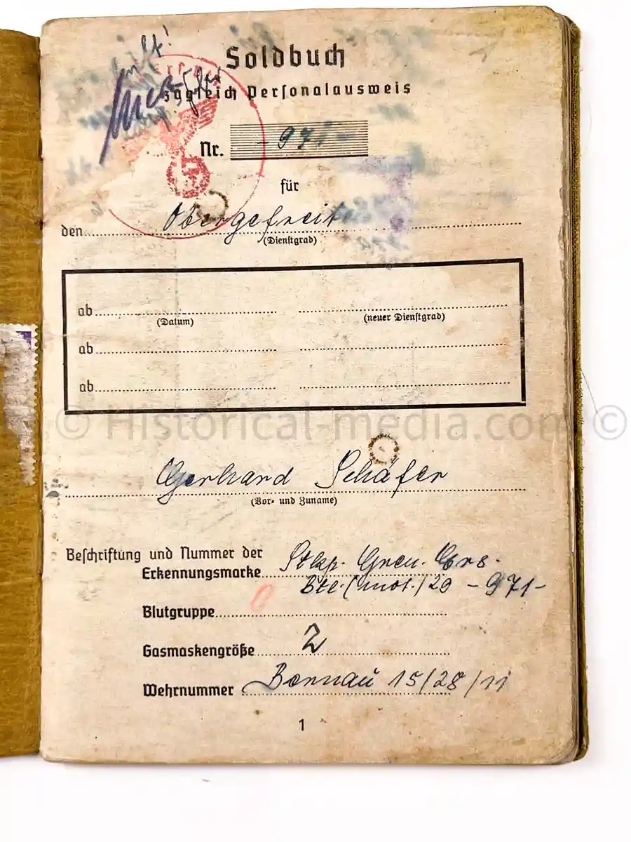 SOLDBUCH - 547. VOLKSGRENADIER DIVISION - PANZER GRENADIER REGIMENT ODER