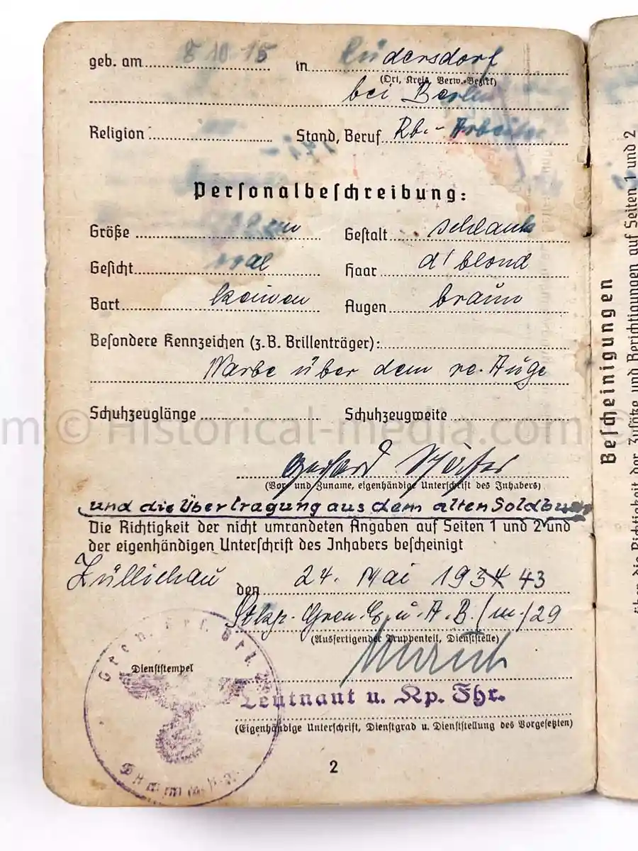 SOLDBUCH - 547. VOLKSGRENADIER DIVISION - PANZER GRENADIER REGIMENT ODER