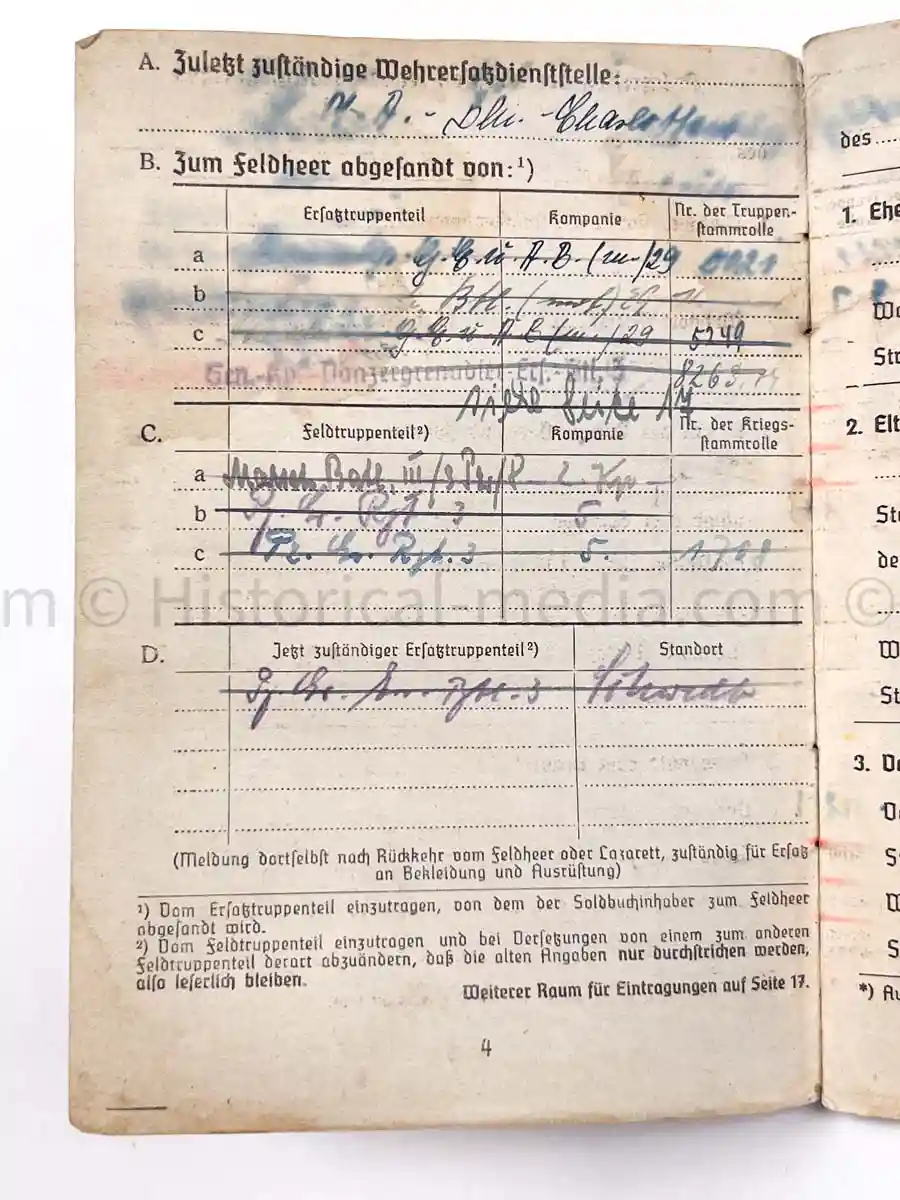 SOLDBUCH - 547. VOLKSGRENADIER DIVISION - PANZER GRENADIER REGIMENT ODER