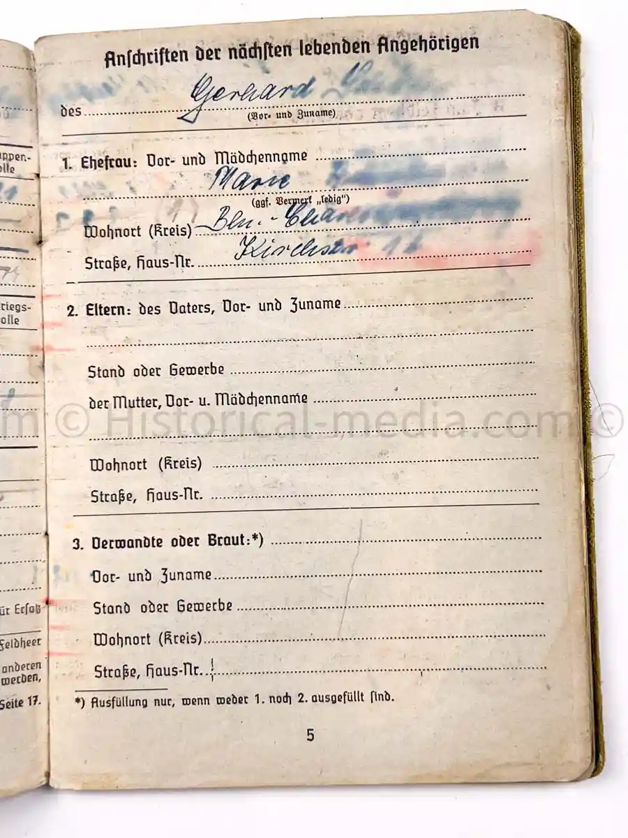 SOLDBUCH - 547. VOLKSGRENADIER DIVISION - PANZER GRENADIER REGIMENT ODER