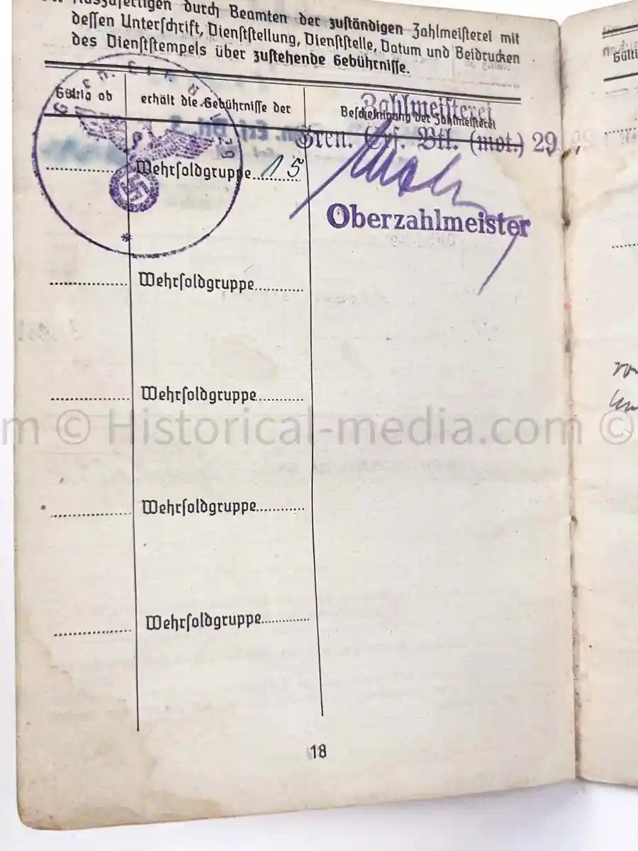SOLDBUCH - 547. VOLKSGRENADIER DIVISION - PANZER GRENADIER REGIMENT ODER