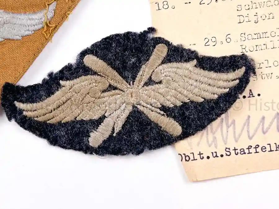 WEHRPASS - JAGDGESCHWADER 27 - EBEN EMAEL - AFRIKAKORPS - D-DAY - NORMANDY !