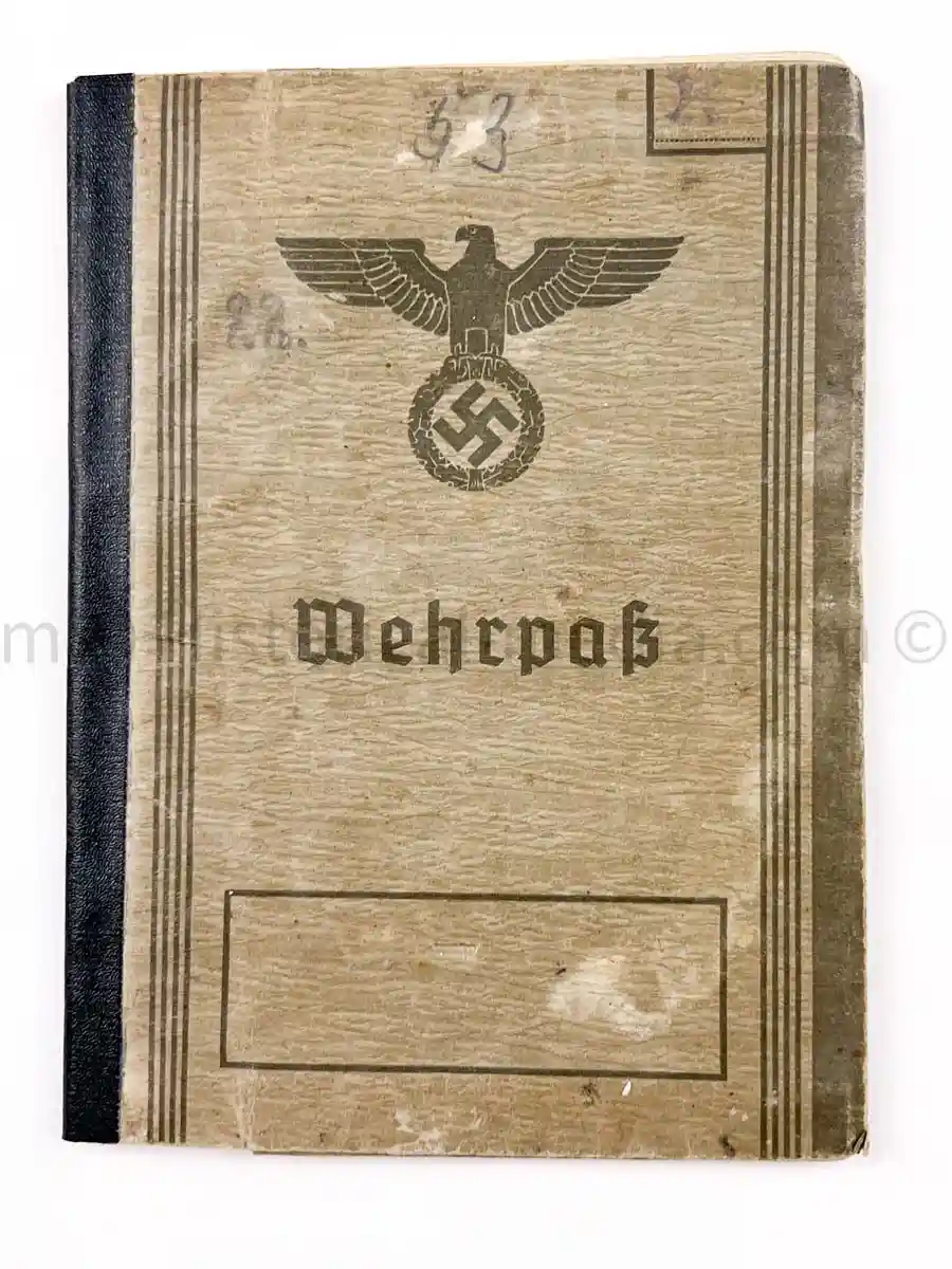 WEHRPASS - JAGDGESCHWADER 27 - EBEN EMAEL - AFRIKAKORPS - D-DAY - NORMANDY !
