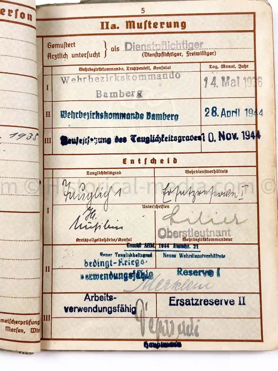 WEHRPASS - 29. INFANTERIE DIVISION FALKE - POLAND CAMPAIGN - CIEPIELÓW MASSACRE