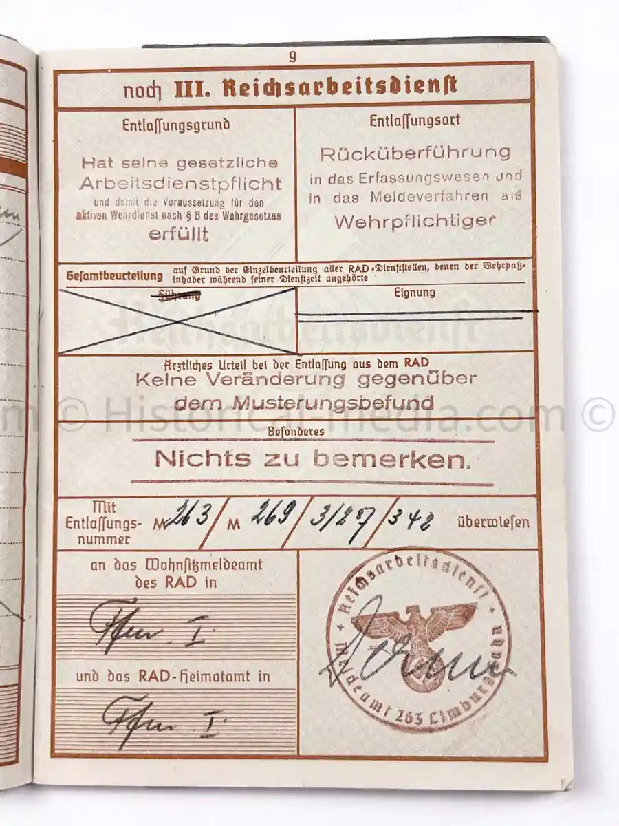 WEHRPASS - PIONIER BATAILLON 49 - 10. PANZER DIVISION - POLAND 1939 - BREST-LITOVSK 