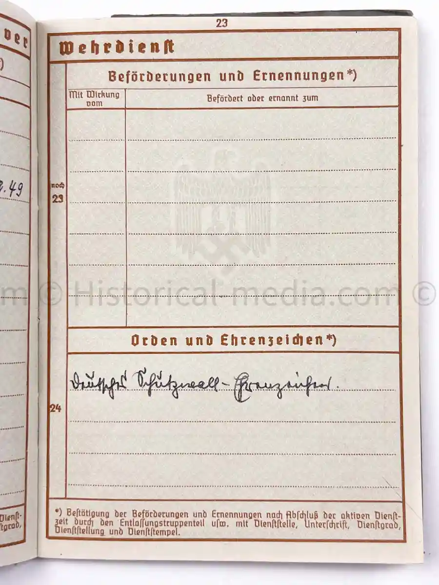 WEHRPASS - PIONIER BATAILLON 49 - 10. PANZER DIVISION - POLAND 1939 - BREST-LITOVSK 