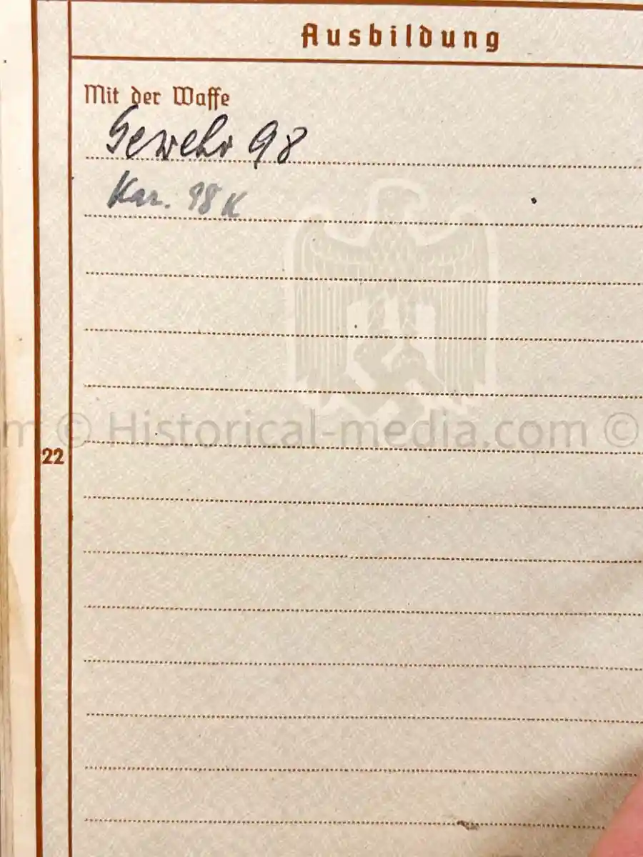 WEHRPASS - PIONIER BATAILLON 88 - 46 INFANTERIE DIVISION - POLAND, FRANCE & RUSSIA - SEVASTAPOL 