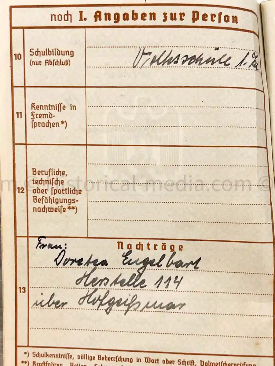 WEHRPASS - PIONIER BAT. 88 - 46. INFANTERIE DIVISION - POLAND, FRANCE, RUSSIA - KIA 