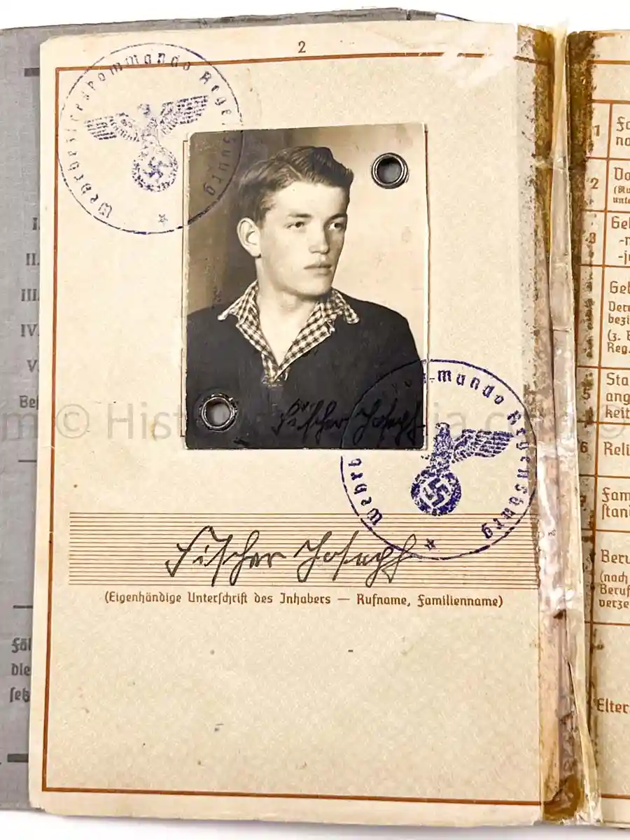 WEHRPASS - PANZERJÄGER ABTEILUNG 52 - 46. INFANTERIE DIVISION - POLAND, FRANCE, RUSSIA 