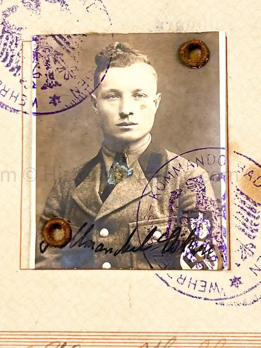 WEHRPASS - KRADSCHÜTZEN BATAILLON 7 - 2. LEICHTE DIVISION - POLAND, FRANCE, RUSSIA, BALKANS, GREECE 