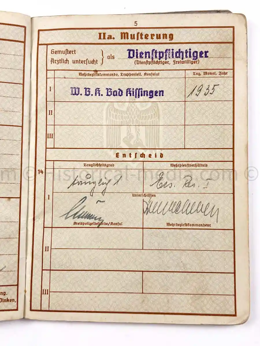WEHRPASS - KRADSCHÜTZEN BATAILLON 7 - 2. LEICHTE DIVISION - POLAND, FRANCE, RUSSIA, BALKANS, GREECE 