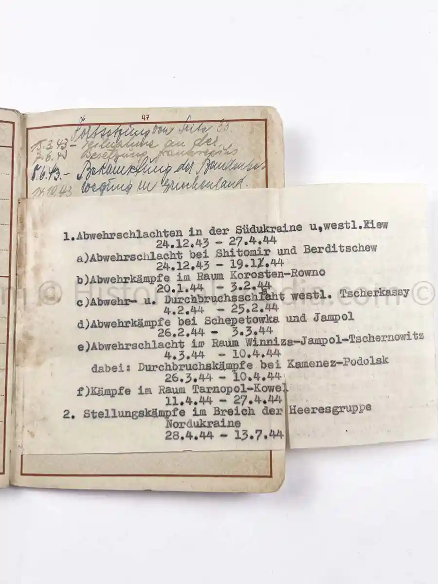 WEHRPASS - KRADSCHÜTZEN BATAILLON 7 - 2. LEICHTE DIVISION - POLAND, FRANCE, RUSSIA, BALKANS, GREECE 