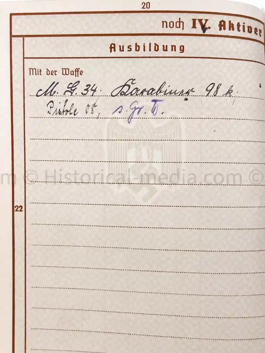 WEHRPASS - INFANTERIE REGIMENT 63 - 27. INFANTERIE DIVISION - AUSTRIAN ANSCHLUSS, POLAND, FRANCE, RUSSIA 