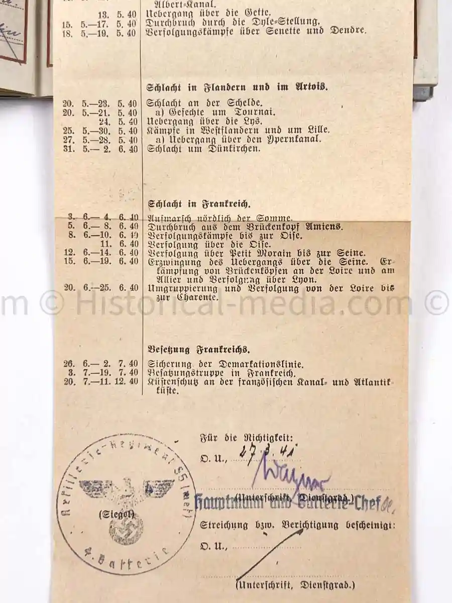 WEHRPASS - 19. & 246. INFANTERIE DIVISIONS - EK2 AWARDED FOR POLAND CAMPAIGN - KIA RUSSIA 1943 