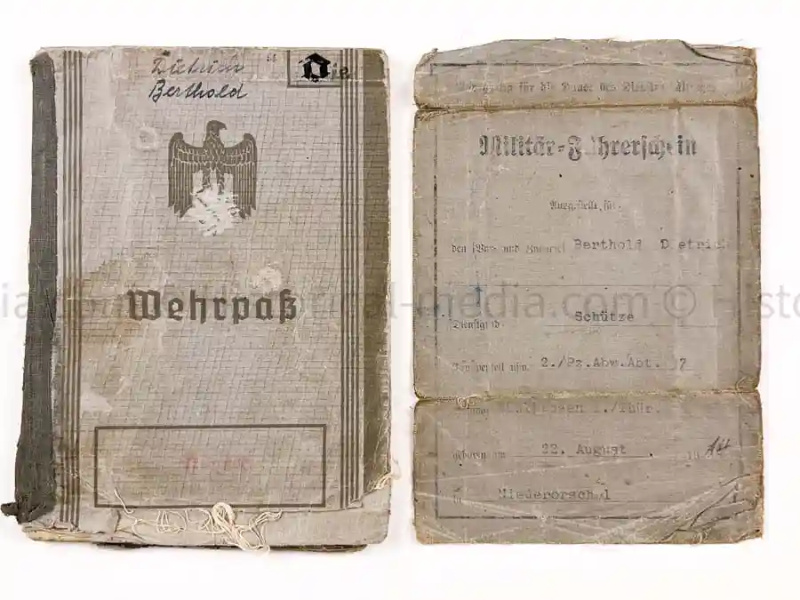 WEHRPASS - GEBIRGS KRADSCHÜTZEN SCHWADRON 54 - 1. GEBIRGS DIVISION - SUDETENLAND, POLAND, FRANCE, RUSSIA