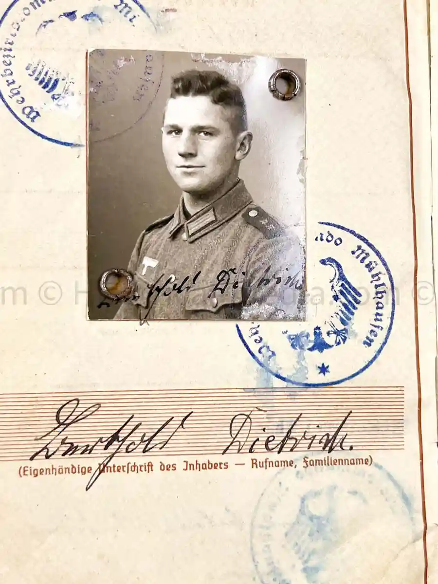 WEHRPASS - GEBIRGS KRADSCHÜTZEN SCHWADRON 54 - 1. GEBIRGS DIVISION - SUDETENLAND, POLAND, FRANCE, RUSSIA