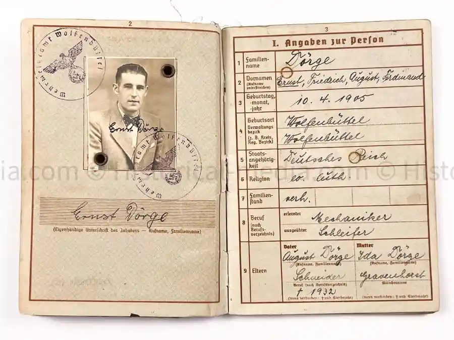 WEHRPASS - FLAK REGIMENT 36 - POLAND 1939 + FRANCE 1940 