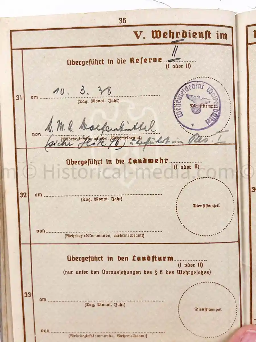 WEHRPASS - FLAK REGIMENT 36 - POLAND 1939 + FRANCE 1940 