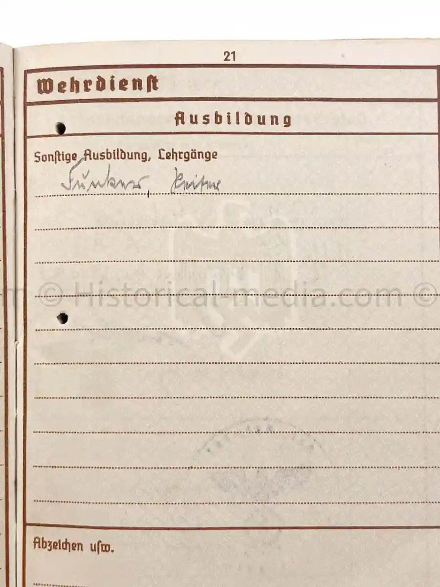 WEHRPASS - 61. INFANTERIE DIVISION - POLAND, FRANCE, RUSSIA - KIA 1943 