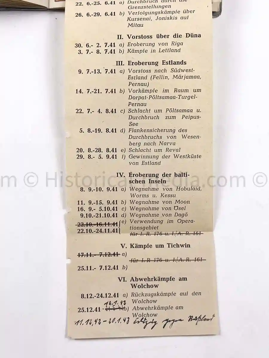 WEHRPASS - 61. INFANTERIE DIVISION - POLAND, FRANCE, RUSSIA - KIA 1943 