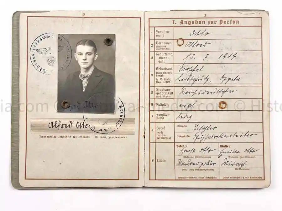 WEHRPASS - 18. INFANTERIE DIVISION - WOUNDED POLAND 1939 