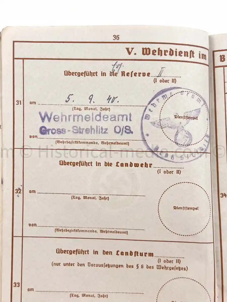 WEHRPASS - 18. INFANTERIE DIVISION - WOUNDED POLAND 1939 
