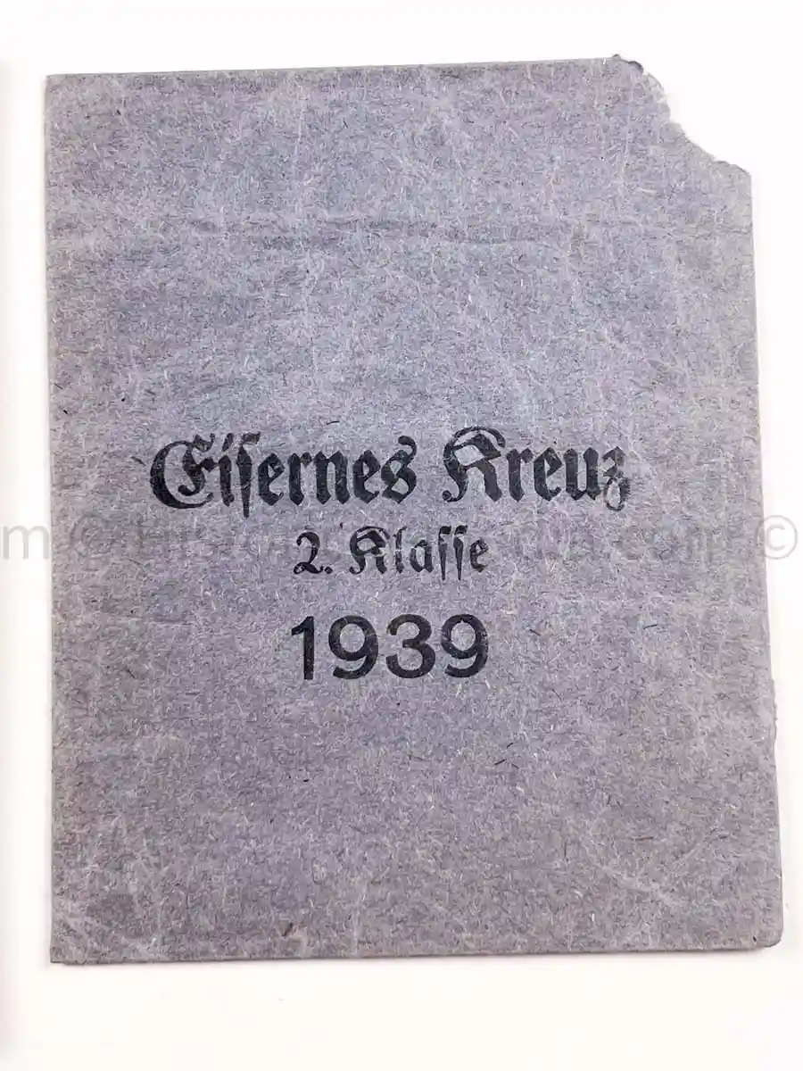 WEHRPASS - 2. INFANTERIE DIVISION (MOT.) - EK2 AWARDED FOR POLAND CAMPAIGN 1939 