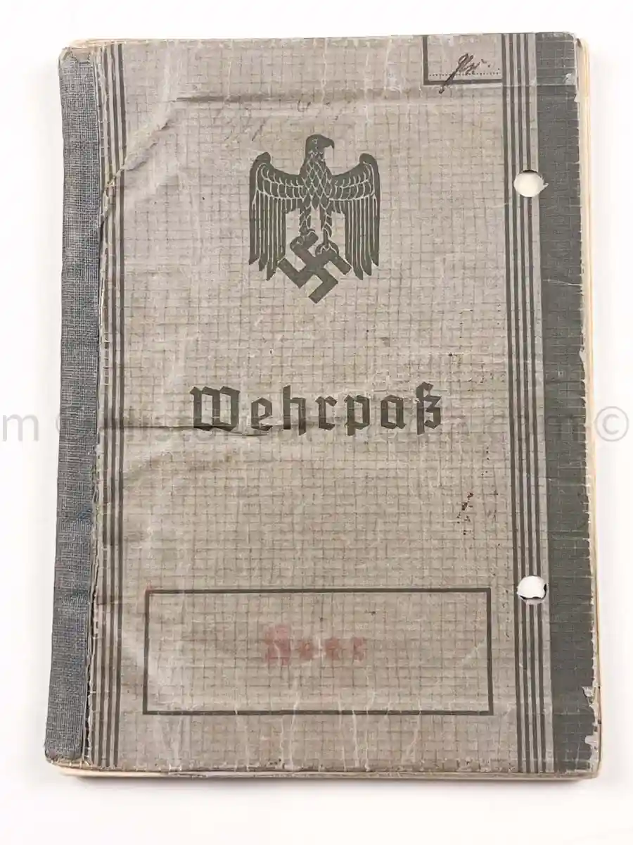 WEHRPASS - 2. INFANTERIE DIVISION (MOT.) - EK2 AWARDED FOR POLAND CAMPAIGN 1939 