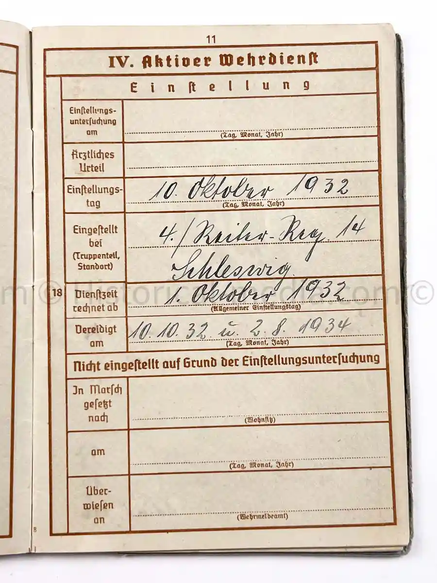 WEHRPASS - HAUPTMANN - 32 INFANTERIE DIVISION - POLAND, FRANCE, RUSSIA - EK1 