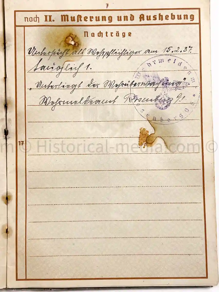 WEHRPASS - 239. INFANTERIE DIVISION - POLAND, FRANCE, RUSSIA - KIA 