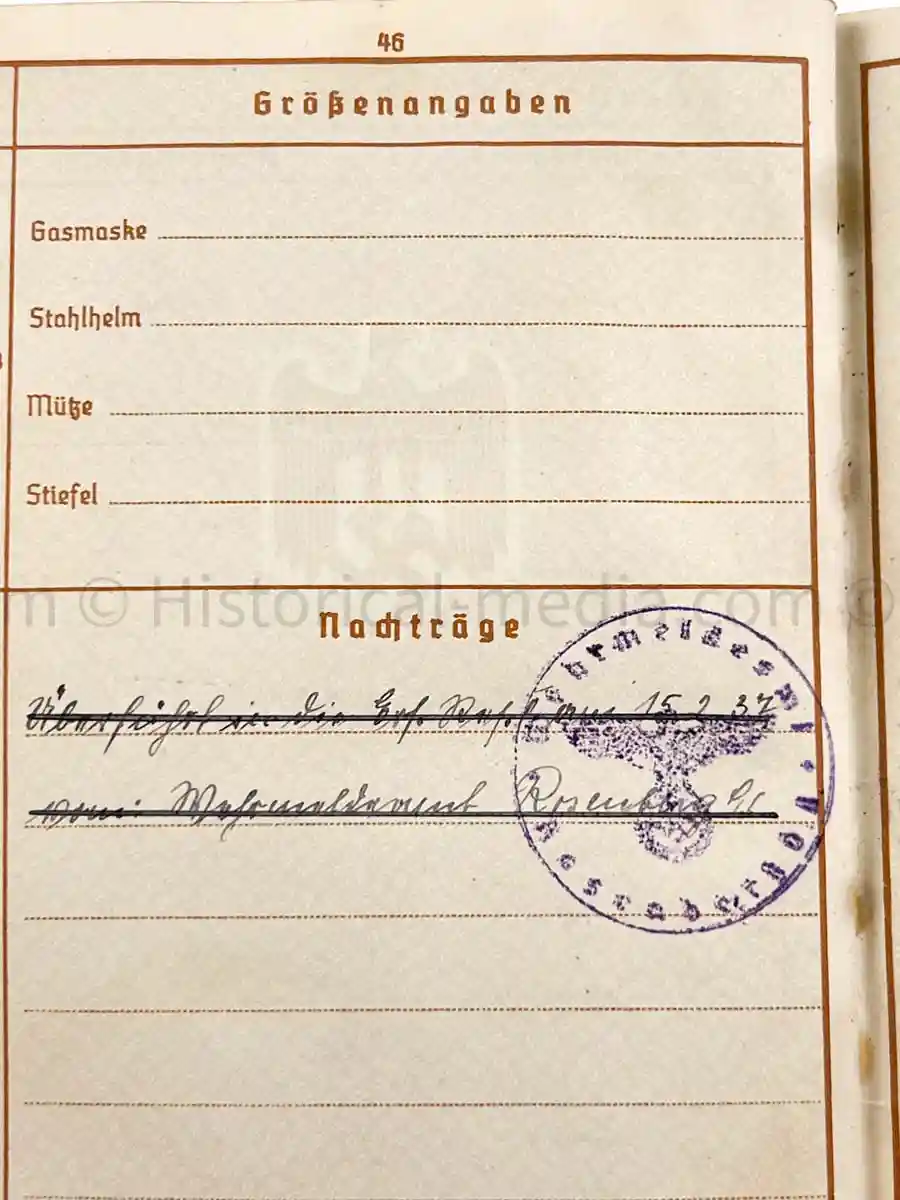 WEHRPASS - 239. INFANTERIE DIVISION - POLAND, FRANCE, RUSSIA - KIA 