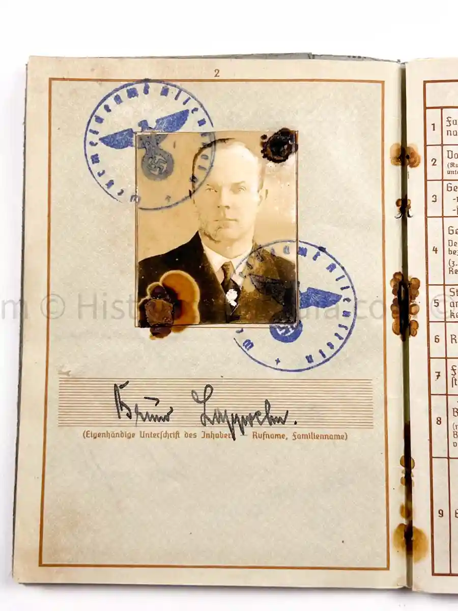 WEHRPASS - 61. INFANTERIE DIVISION - POLAND, FRANCE, NORWAY 