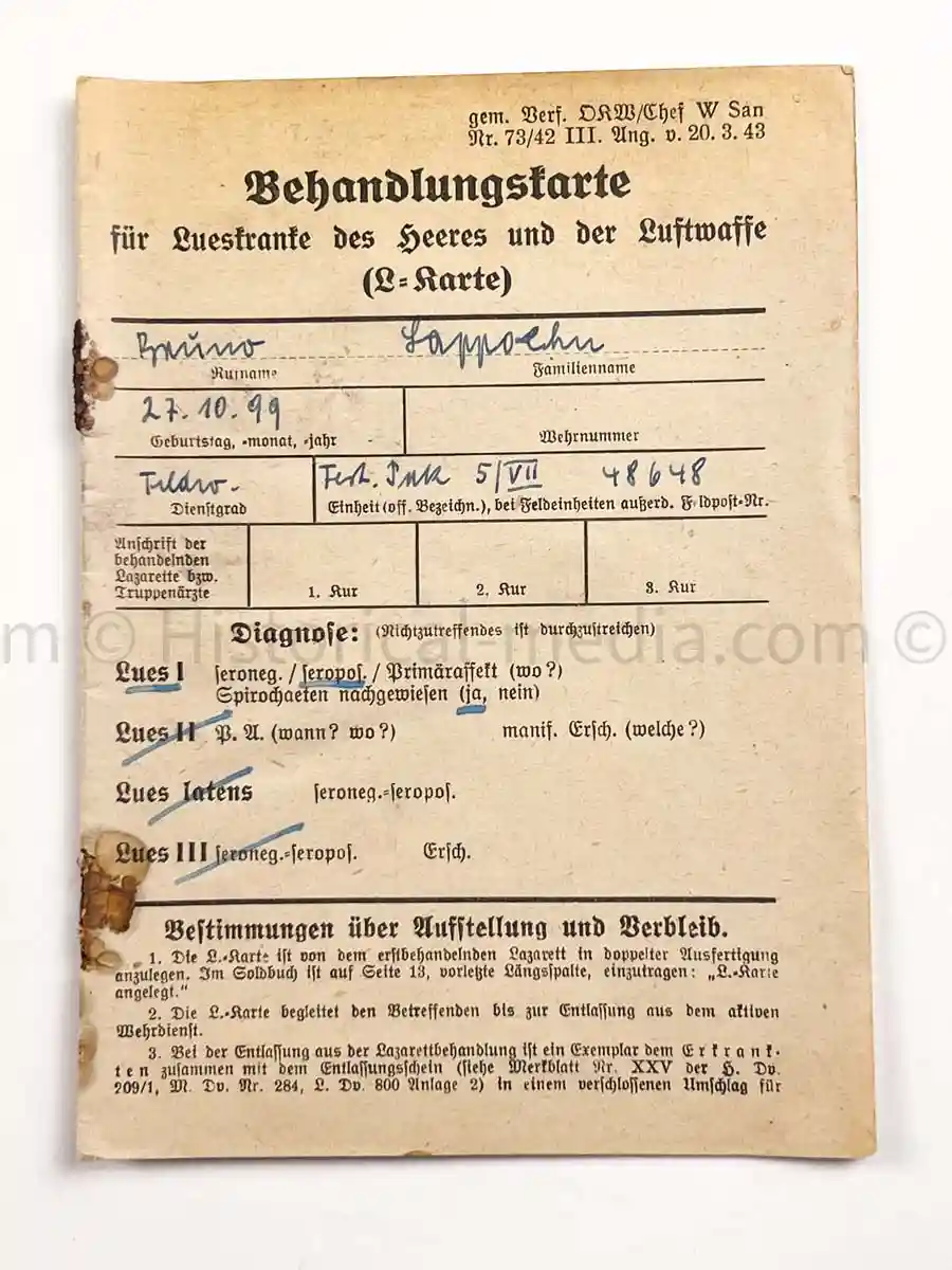 WEHRPASS - 61. INFANTERIE DIVISION - POLAND, FRANCE, NORWAY 