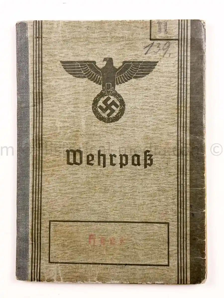 WEHRPASS - 218. INFANTERIE DIVISION - POALND, FRANCE 