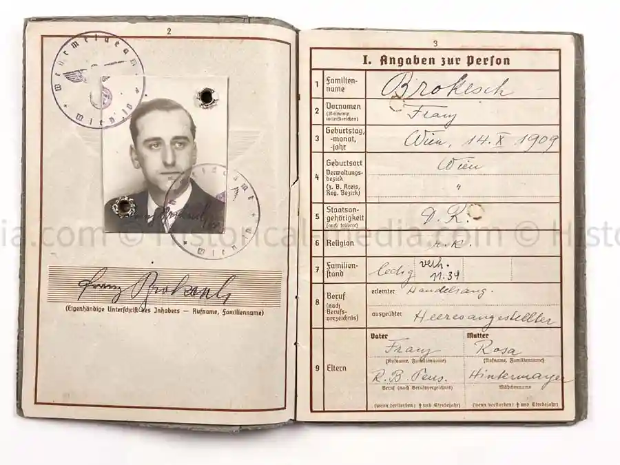 WEHRPASS - 9. PANZER DIVISION - POLAND, FRANCE 