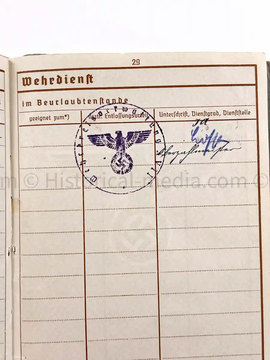 WEHRPASS - 9. PANZER DIVISION - POLAND, FRANCE 